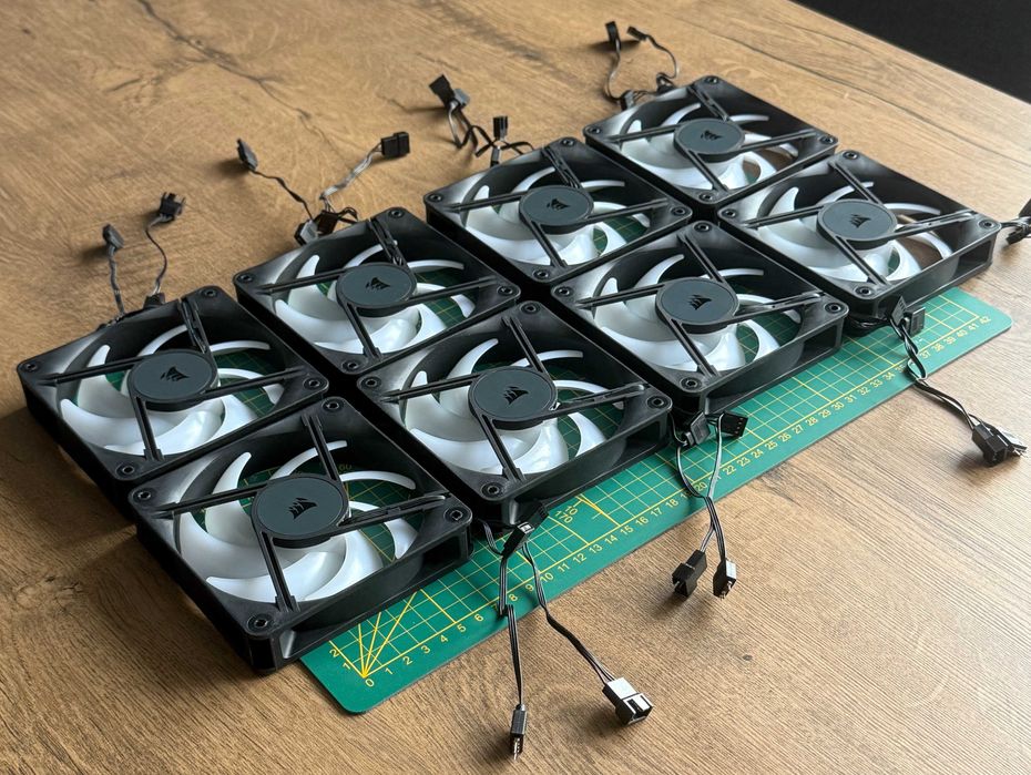 Corsair RS120-R Wentylatory Reverse ARGB PWM 2x 4szt. Gwarancja FV