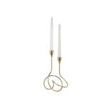 Castiçal Duplo Alto Dourado, LOOP da Black + Blum – Novo