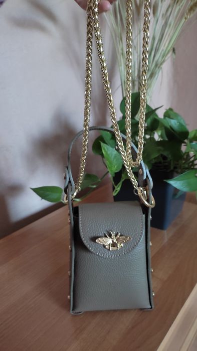 Маленька сумочка-клатч мокко