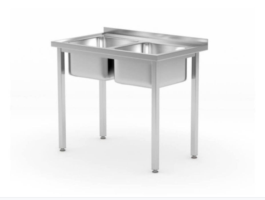 Zlewozmywak dwukomorowy gastronomiczny Hendi