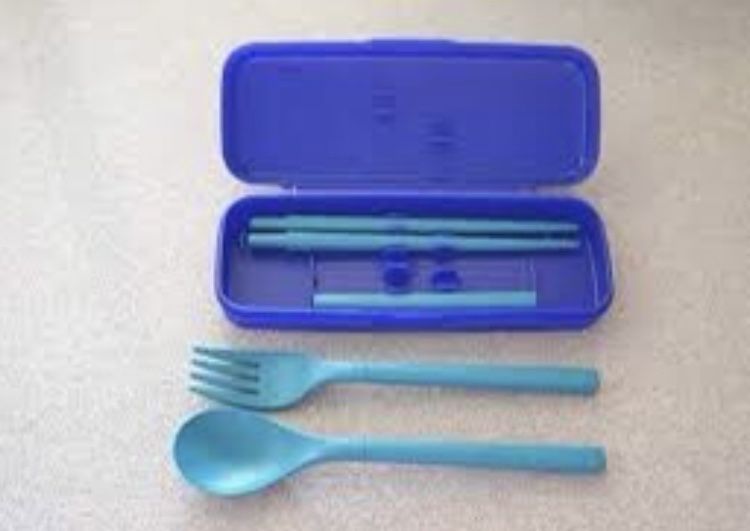 Estojo talheres tupperware