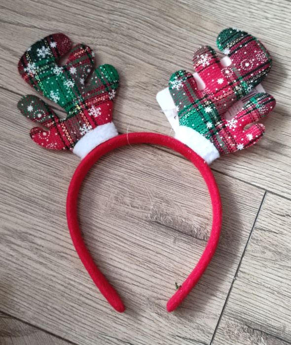 Opaska świąteczna renifer nowa