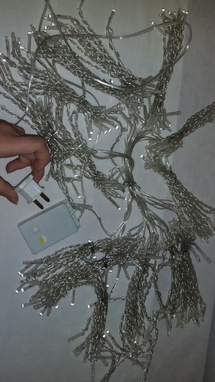 Гірлянди, гирлянда штора 3*3
