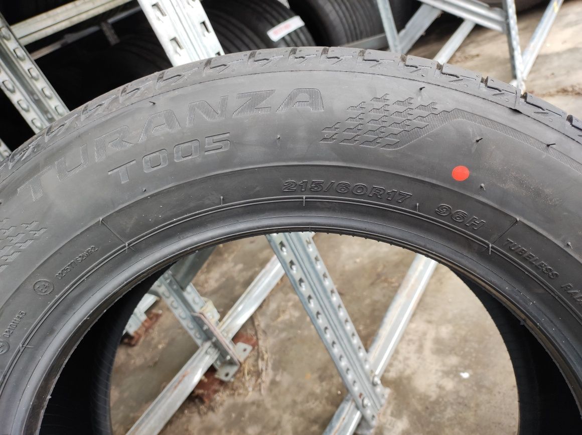 Nowe DEMO opony letnie 215/60R17 96H Bridgestone Turanza T005 Wysyłka