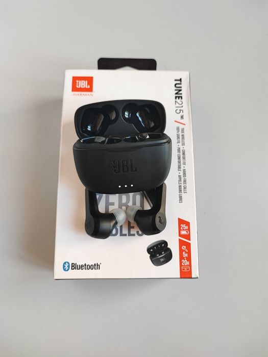 Навушники JBL Tune 215 TWS, Black, PURE BASS, ZERO CABLES