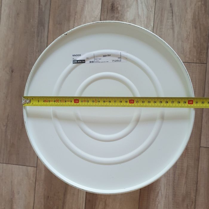 Kosz na śmieci IKEA KNODD 40l metalowy biały