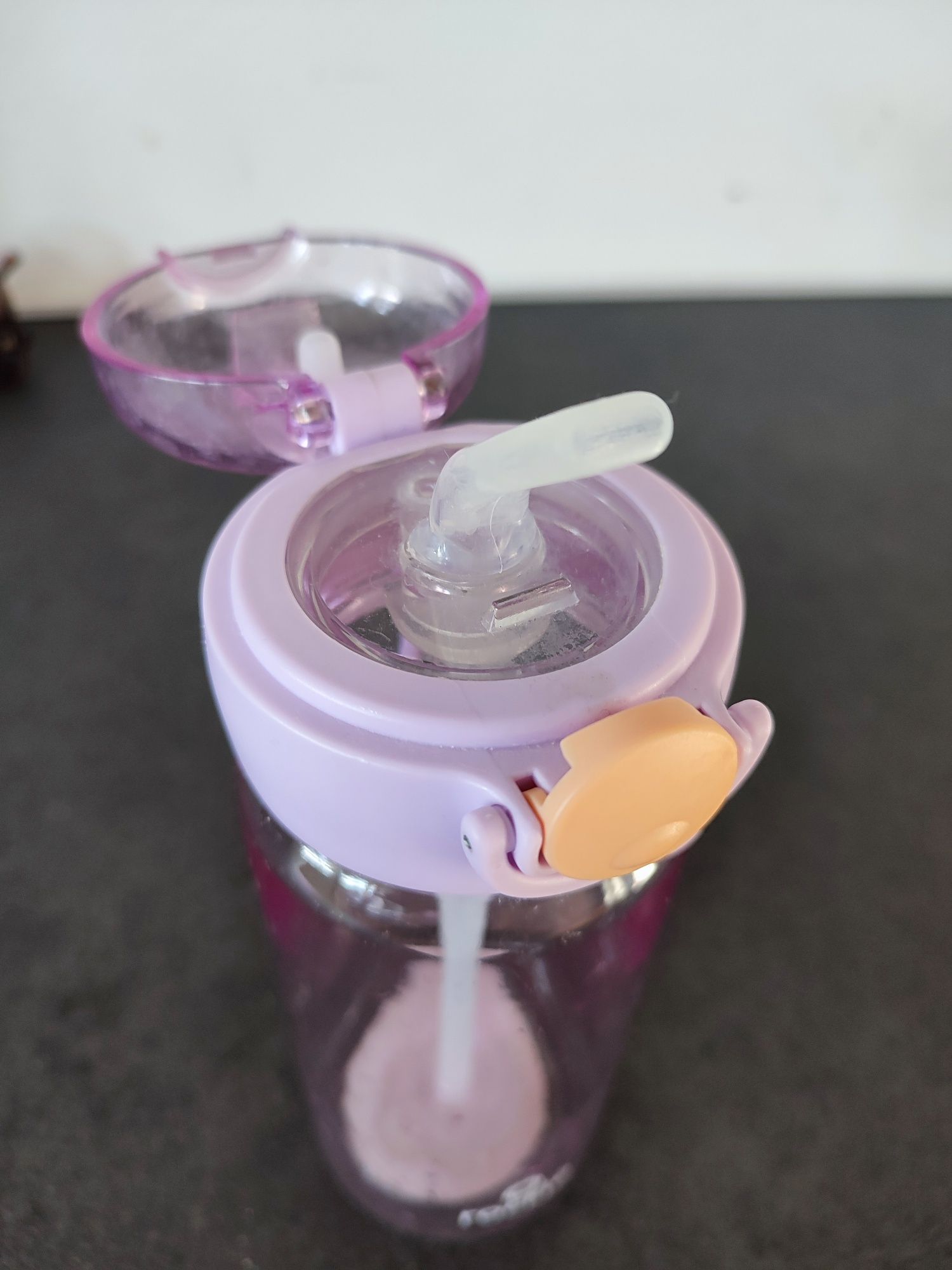 Bidon na wodę z słomką Rockle 500 ml liliowy fioletowy