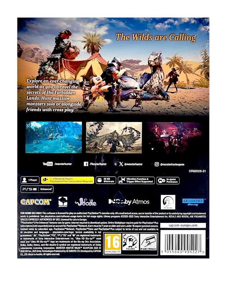 Monster Hunter Wilds Steelbook Edition / Gra PS5 / Napisy PL / Służew