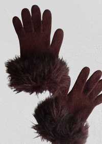 Rękawiczki z futerkiem