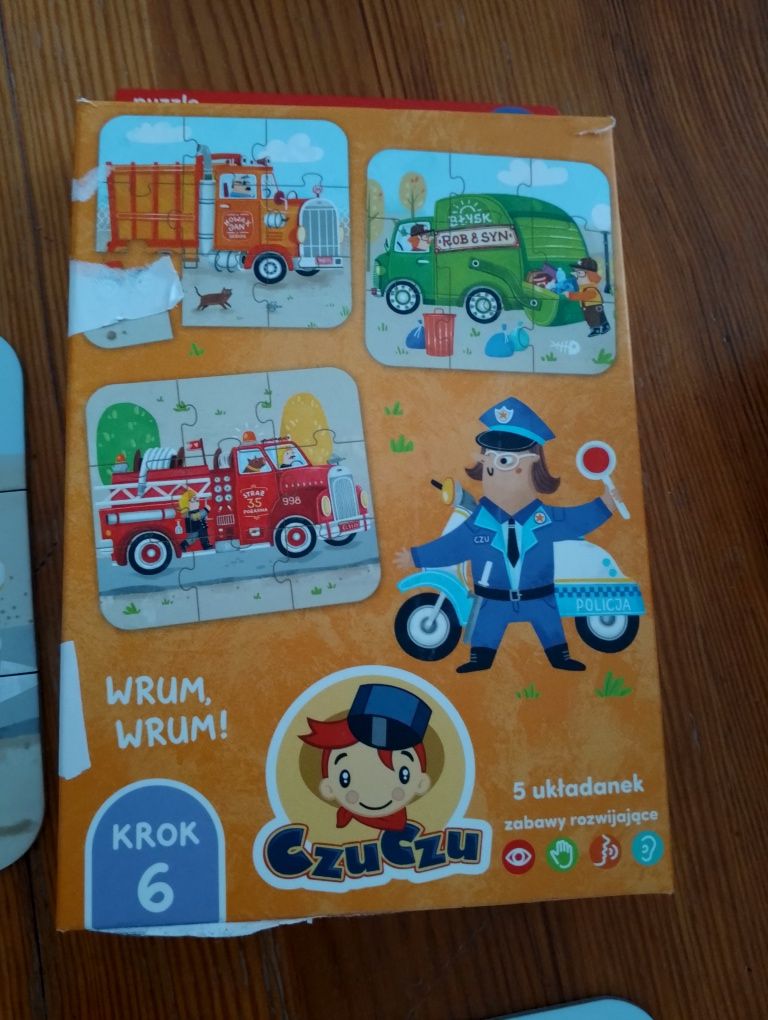 Czuczu Puzzle układanki pojazdy dla chłopca 2,5-3+