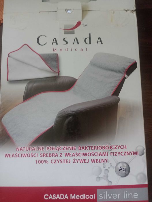 Prozdrowotna, niszcząca roztocza narzuta welniana ze srebrem