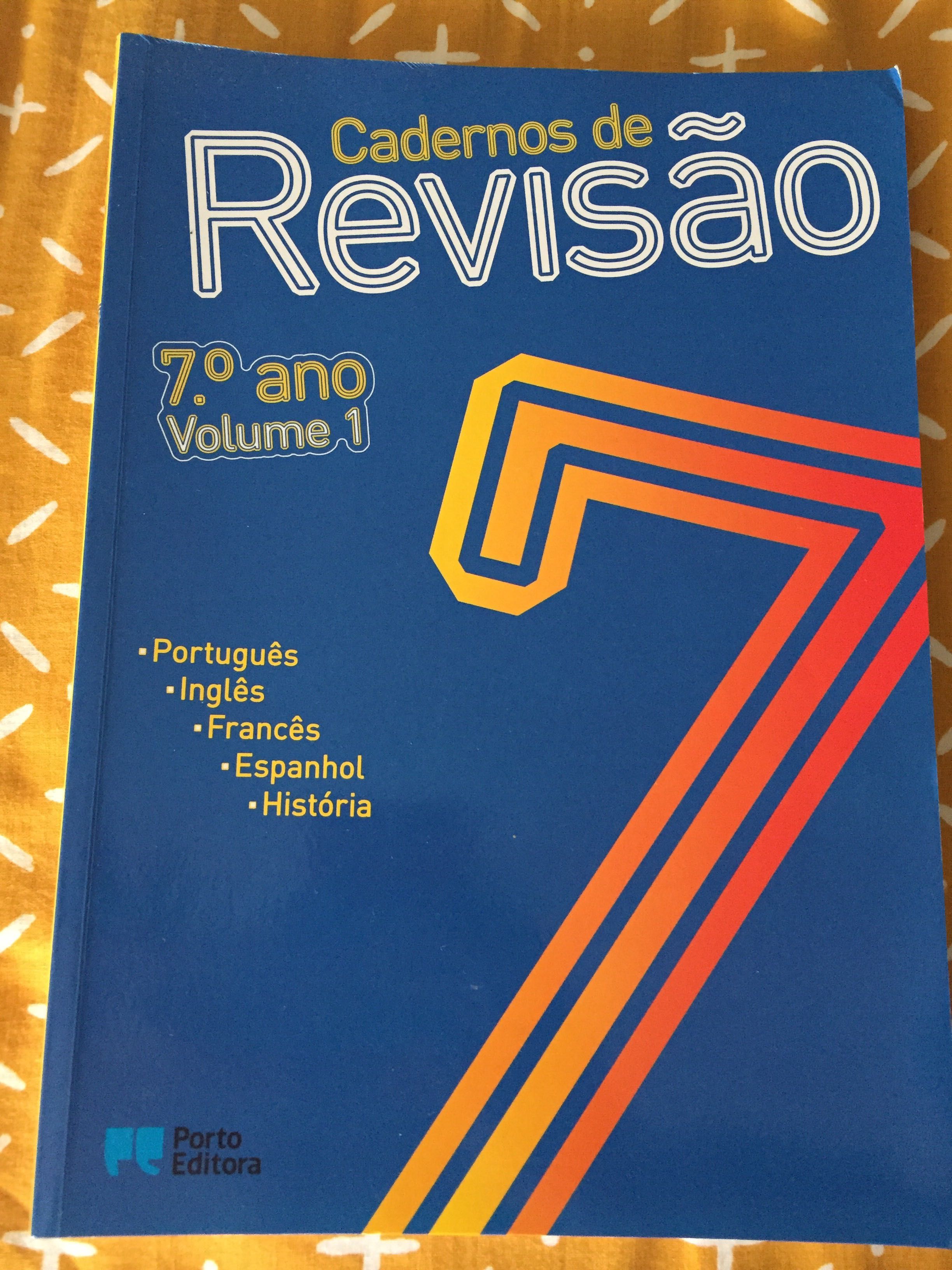 Cadernos de revisão 7 ano com portes ctt gratuito