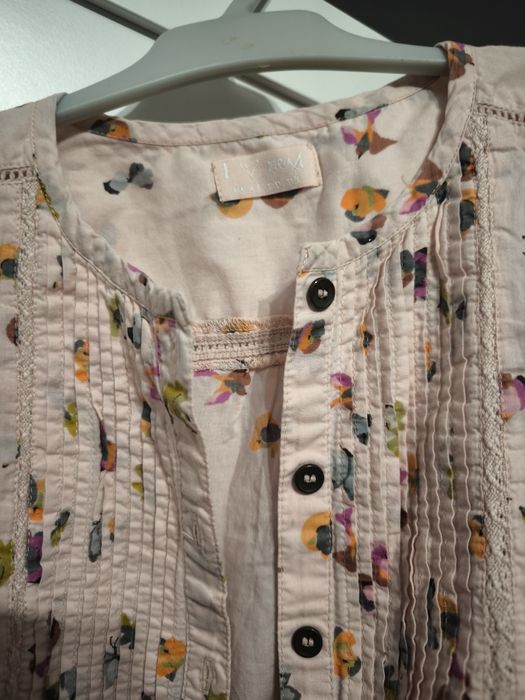 Koszula dziewczęca z długim rękawem r. 110/116