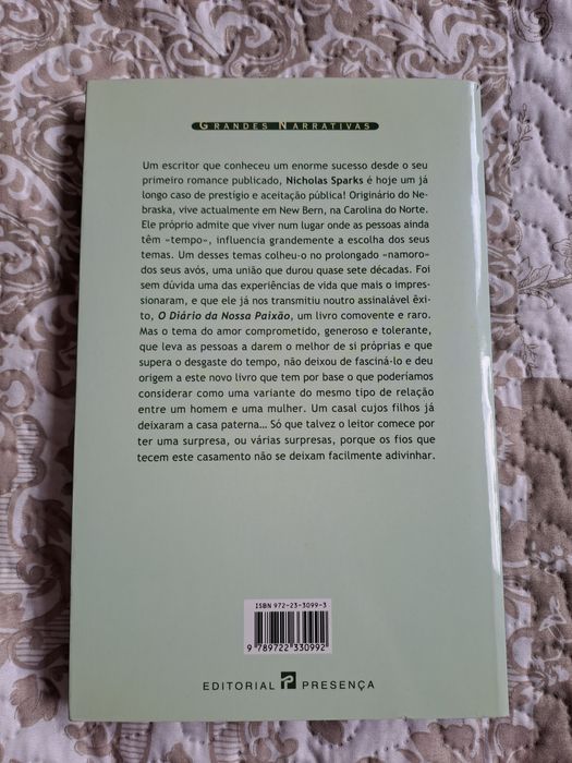 Livro "A Alquimia do Amor" de Nicholas Sparks