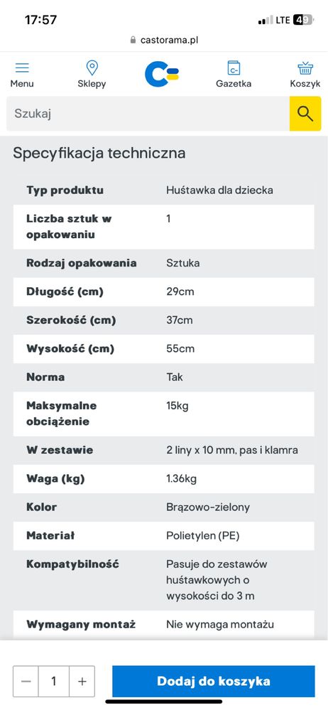 Hustawki siodełko zielone dwie sztuki