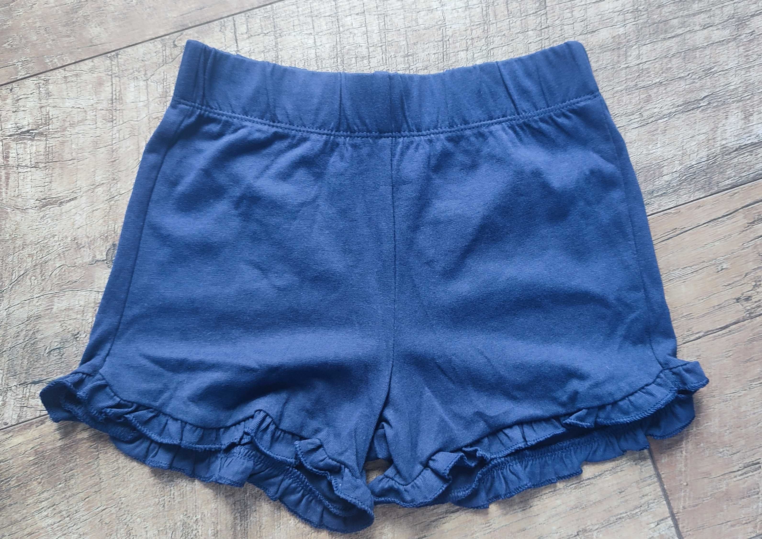 Krótkie spodenki granatowe Frozen Kraina Lodu Elsa H&M r 116-122, 4-5l