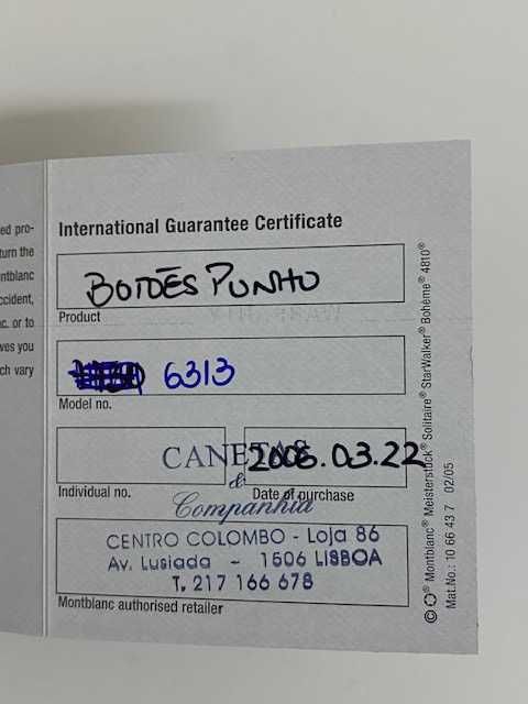 Botões de Punho Montblanc - ORIGINAIS