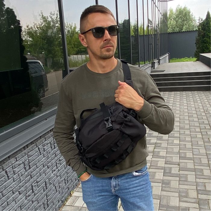 Тактична сумка бананка нагрудна велика поясна Халк