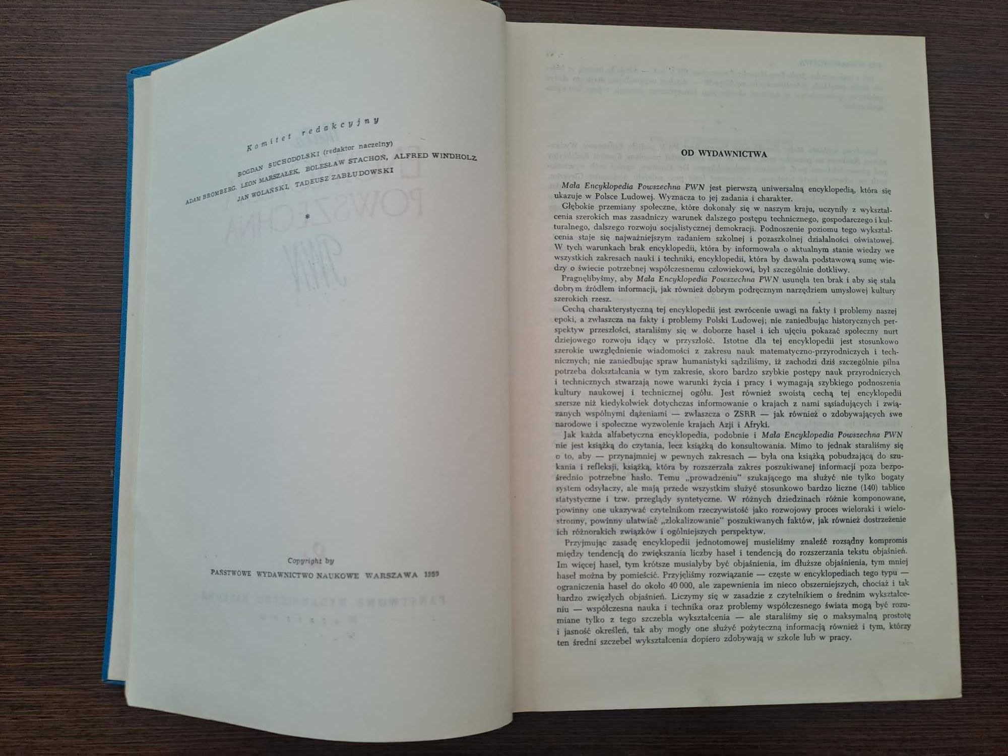 Mała encyklopedia powszechna PWN 1959 r.