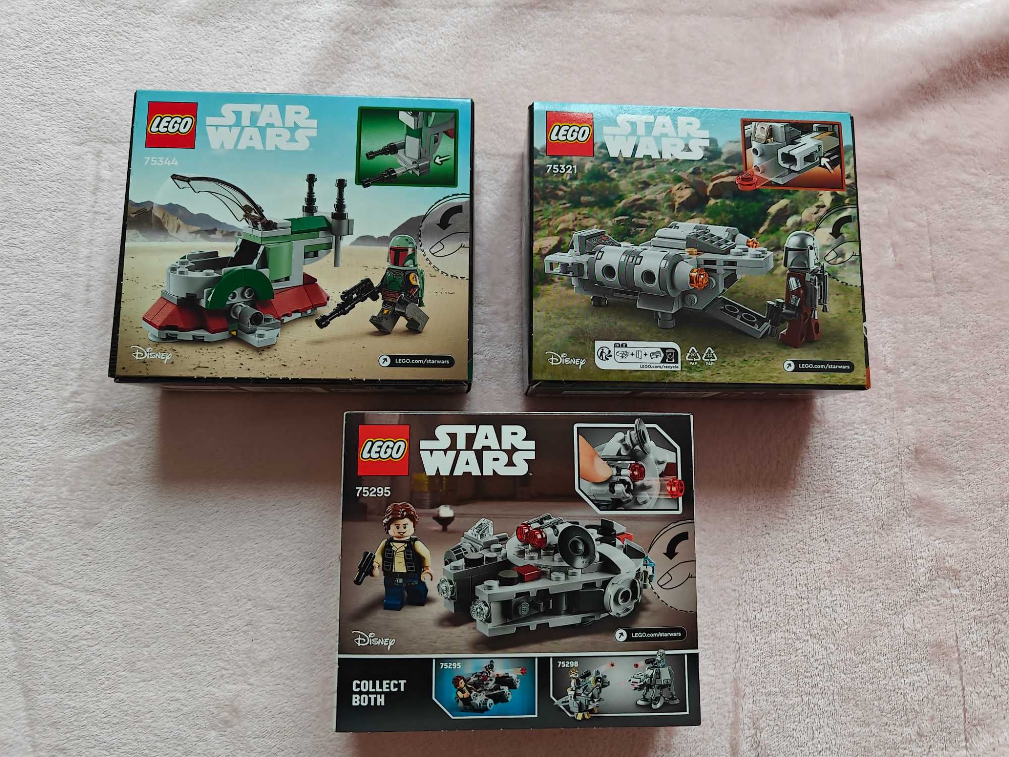 3 Mikromyśliwce LEGO Star Wars 75295, 75321 i 75344 NOWE