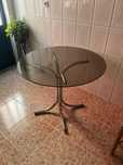 Mesa de vidro redonda