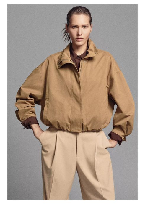 Стильна куртка Zara з стійкою