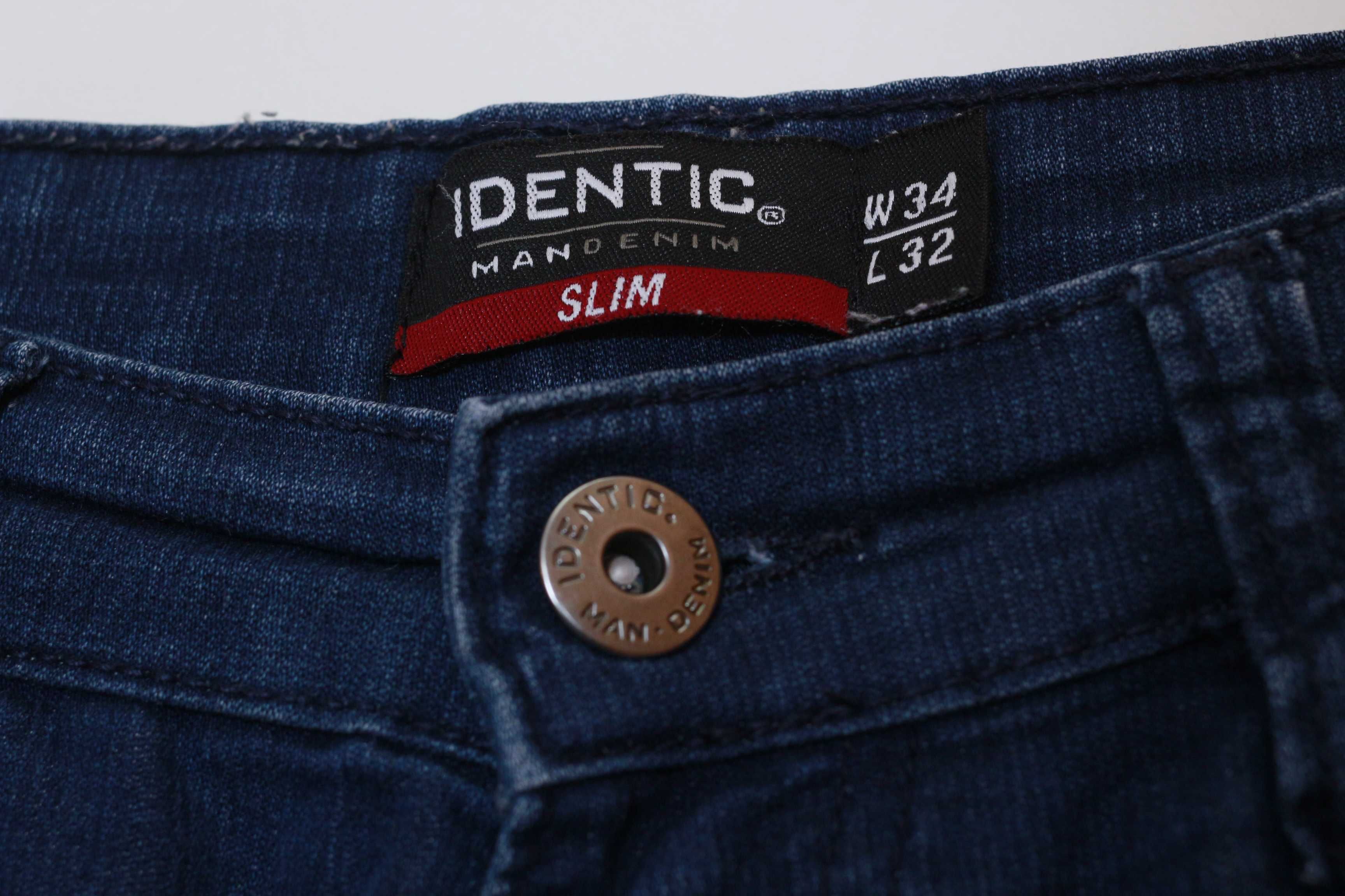 Spodnie Jeans / sztruks Identic Slim Man Denim W34 L32