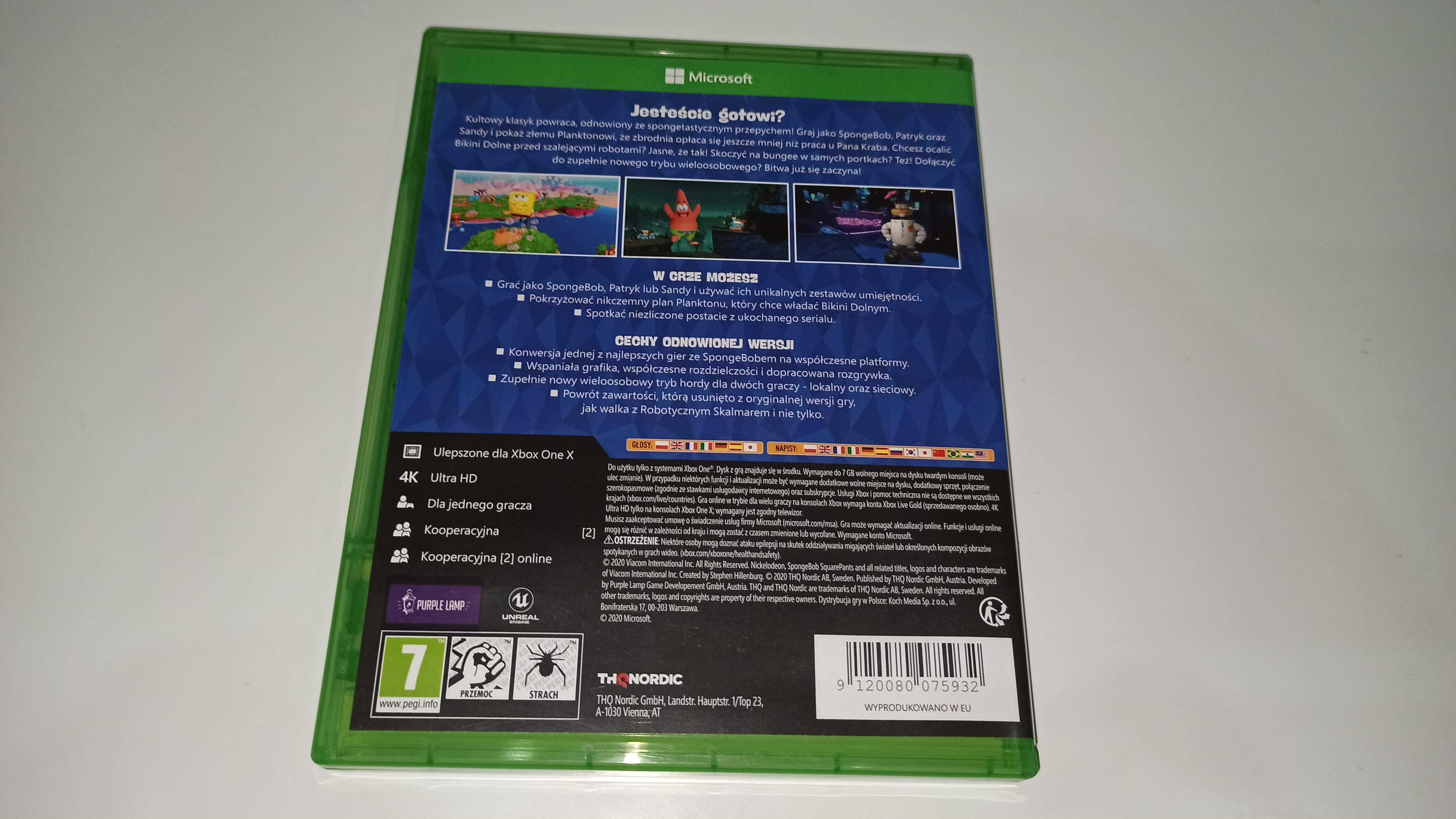 XBOX ONE SpongeBob Battle for Bikini Bottom platformow mówią po polsku