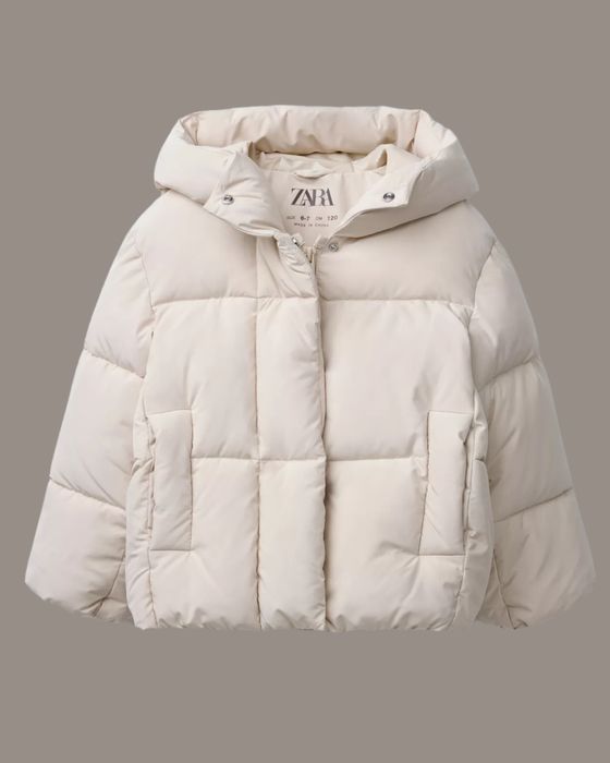 Стьобана куртка з капюшоном (120 см)