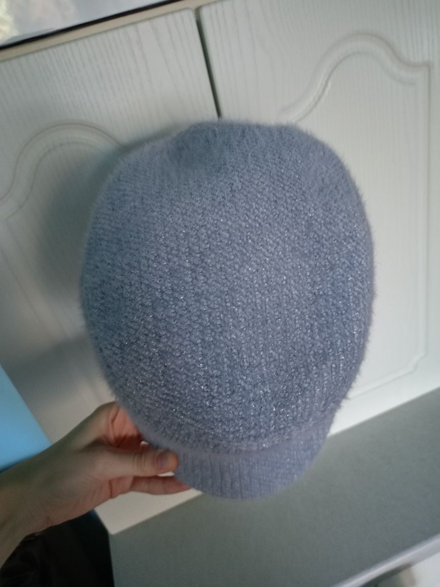 Beret kaszkiet czapka bosmanka z perełkami