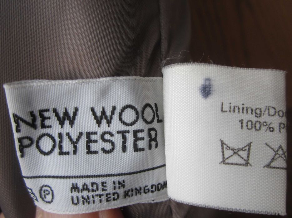 Płaszcz wiosenno-jesienny, angielski, 40 M, 42 L, wełna 60 %