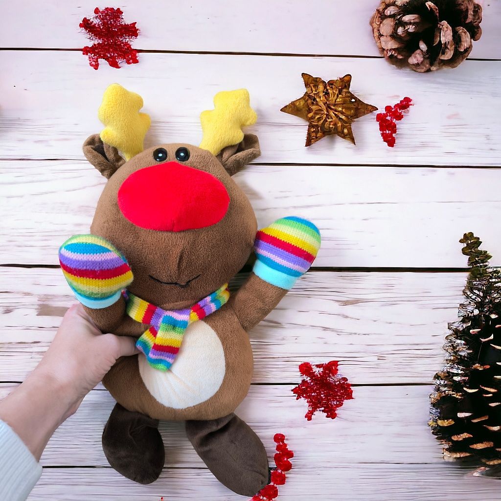 Renifer maskotka pluszak Rudolf świąteczna zabawka