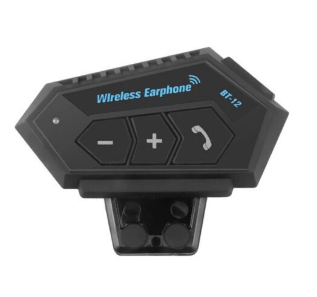 Мотогарнітура Bluetooth на шолом BT12 500mAh IP67 Мото блютуз гарнітур