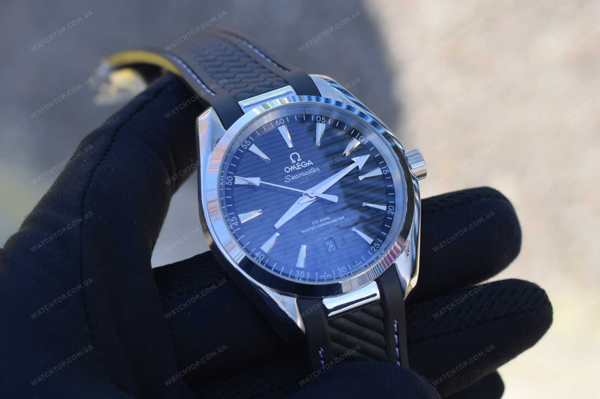 Часы Omega Seamaster Aqua Terra Silver Black Омега