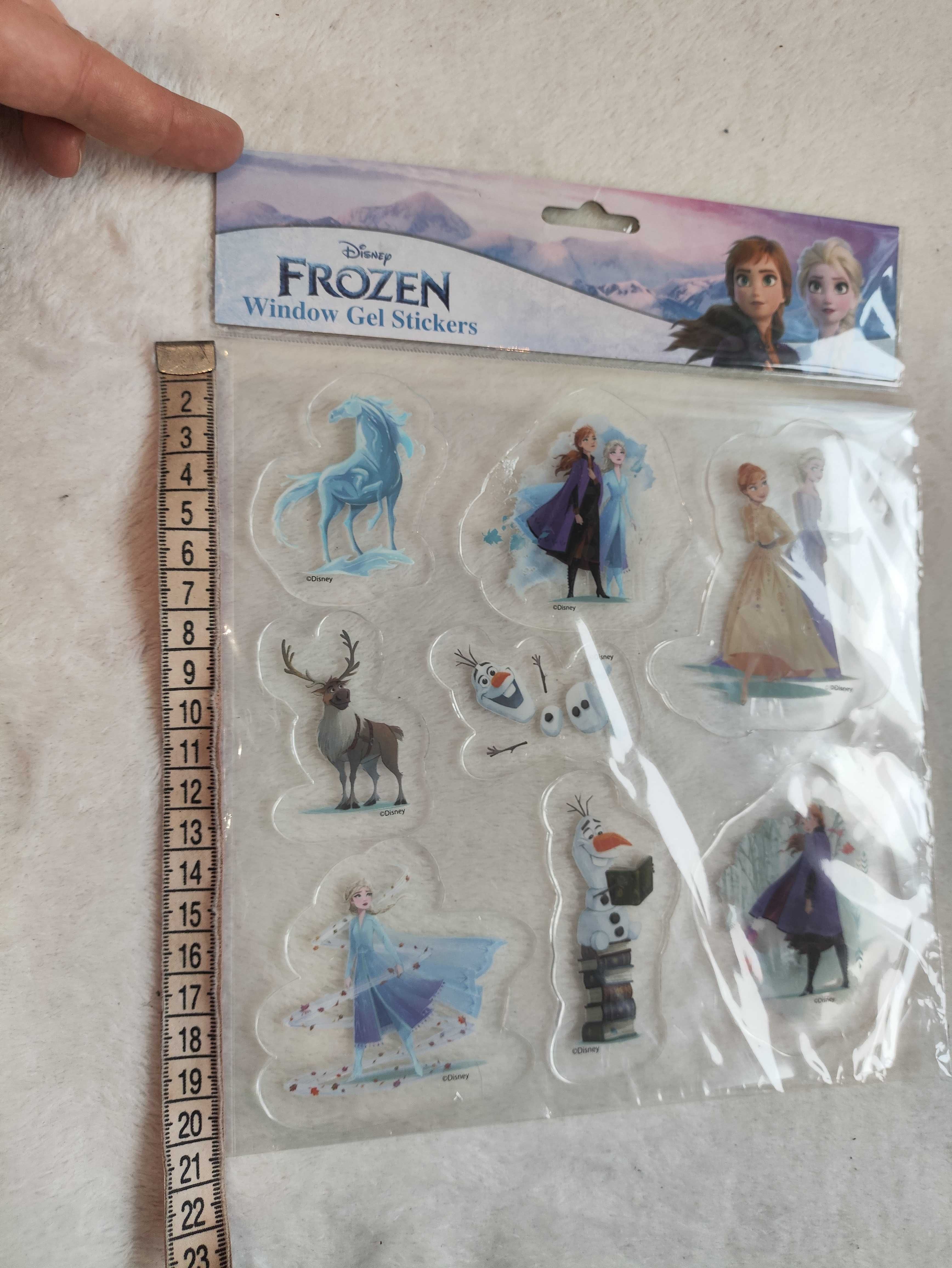 Frozen - naklejki żelowe na okno Kraina Lodu