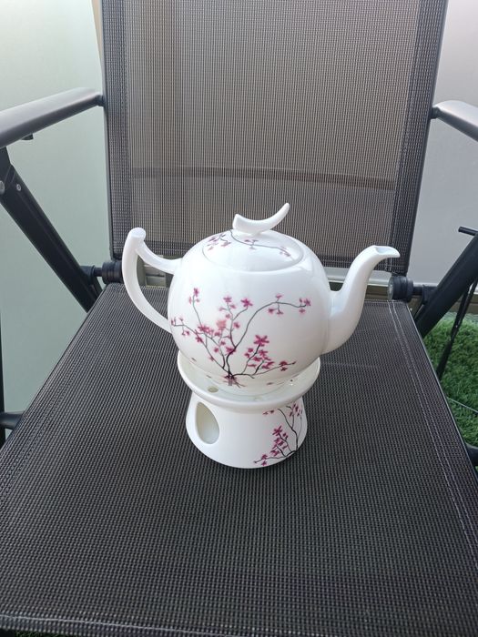 NOWY Dzbanek ceramiczny Cherry Blossom 1 L 1000 ml do herbaty i kawy