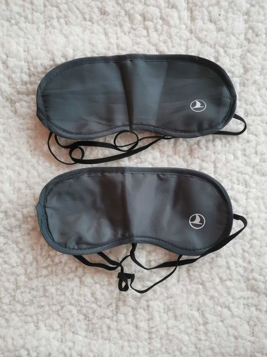 Opaska na oczy, do spania, szara, nowa
