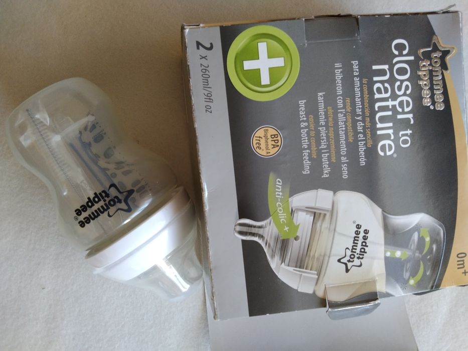 Tommee tippee antykolkowa butelka 260 ml ze smoczkiem smoczek do butel