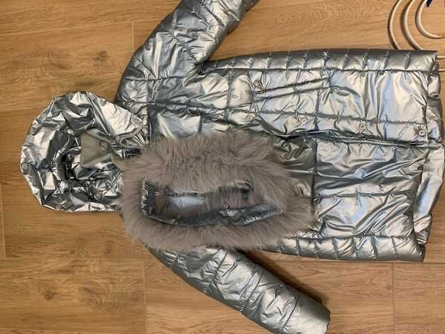 Зимова  куртка пуховик на дівченку   x-woyz  размер 38 140- 146