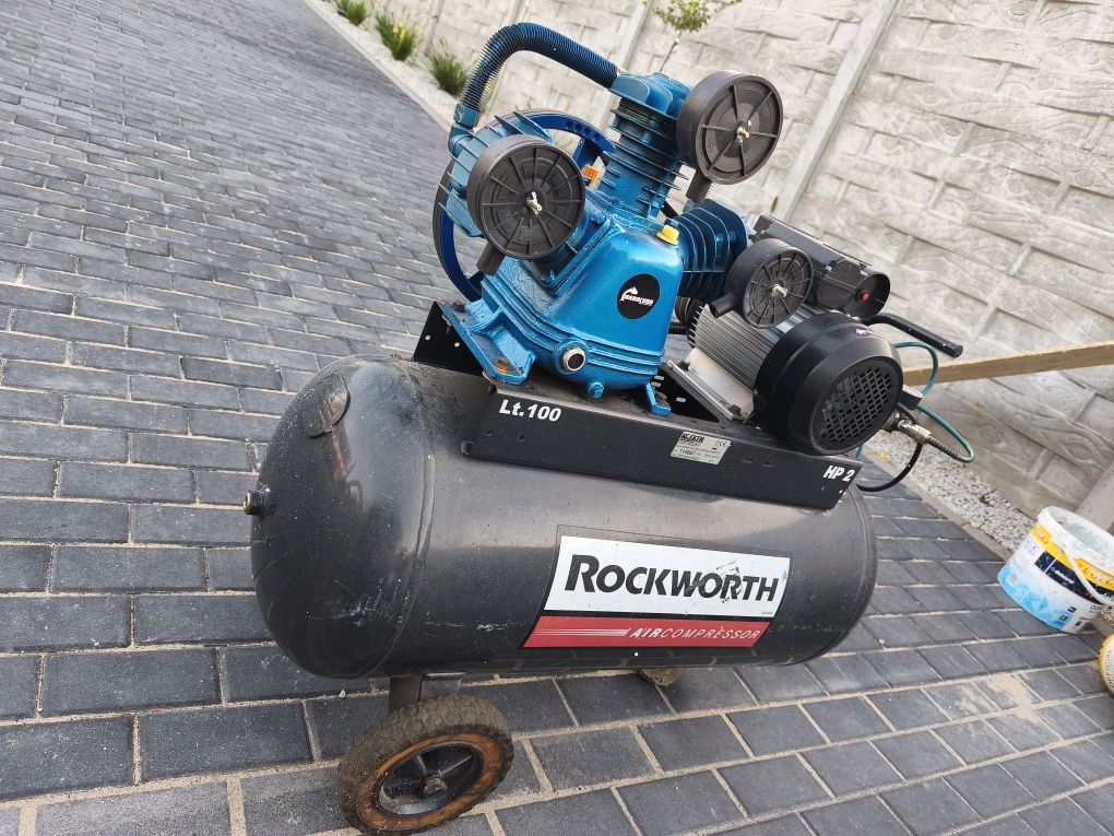 Sprężarka 3Tłokowa Rockworth 100l Kowal Moc 4km 10bar po dużymserwisie