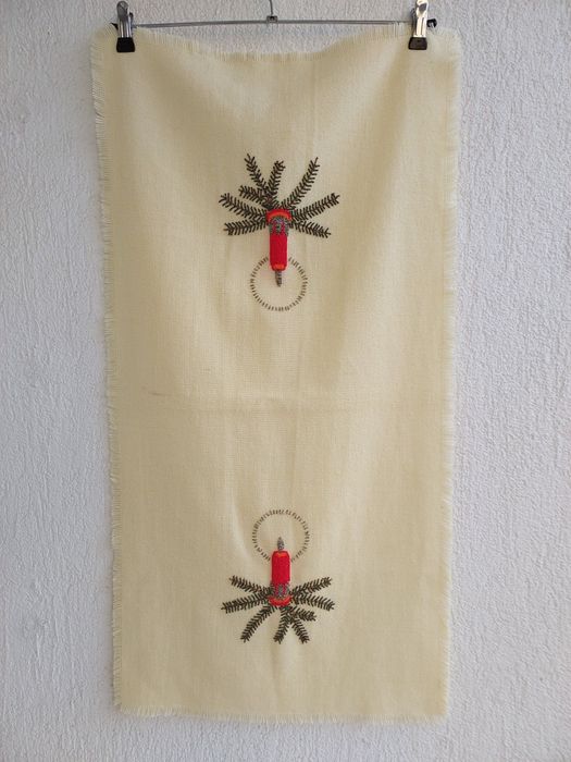 Bieżnik obrus Boże Narodzenie koraliki  47 x 92 cm -InPost