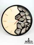 Nowoczesny zegar ścienny, loftowy, nowoczesny – 29 cm, cichy mechanizm