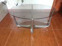 Mesa de centro em vidro