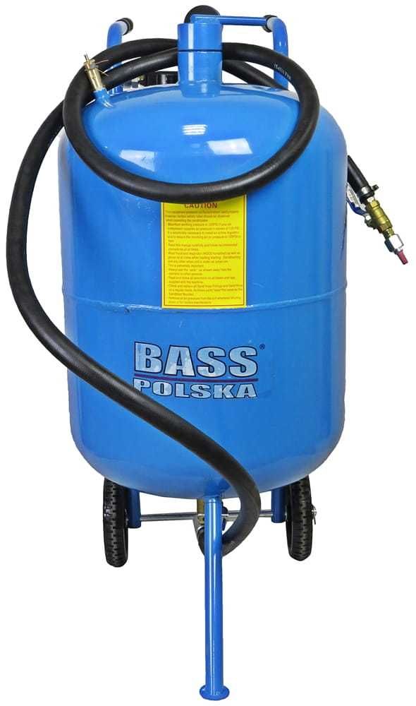 BASS POLSKA Piaskarka Syfonowa Mobilna 80l + Maska + Dysze BP4256