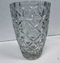 Stary szklany wazon polskiej produkcji