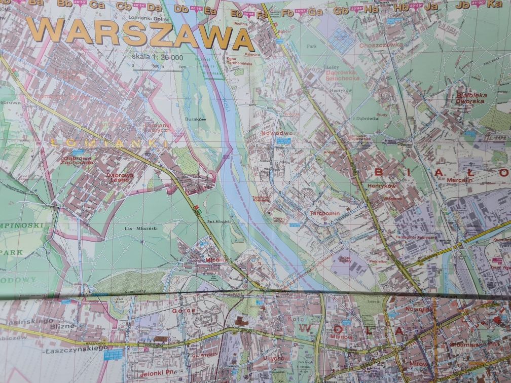 Warszawa  -  Mapa