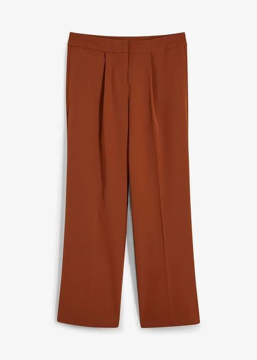 B.P.C spodnie damkie w kant ceglasty brąz ^52