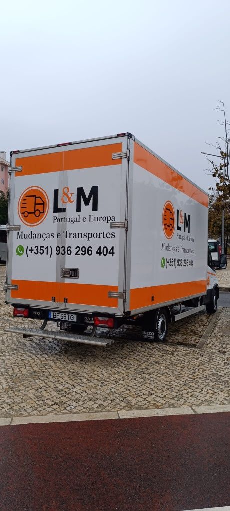 Mudanças e transportes em Portugal e Europa. Orçamento imediato!!