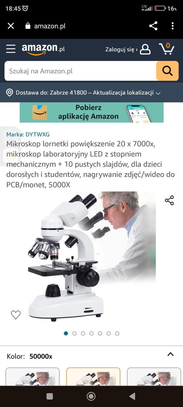 Mikroskop cyfrowy elektroniczny