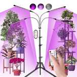 Lampa led do roślin UV + PILOT + STATYW 73-153cm 3 BARWY + HIGROMETR